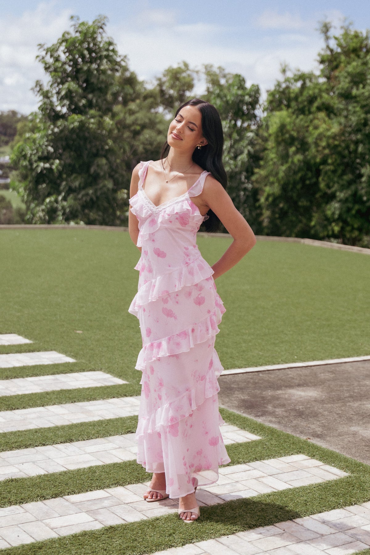 Virginia Maxi Dress in Lilac Floral – view 1 of 8