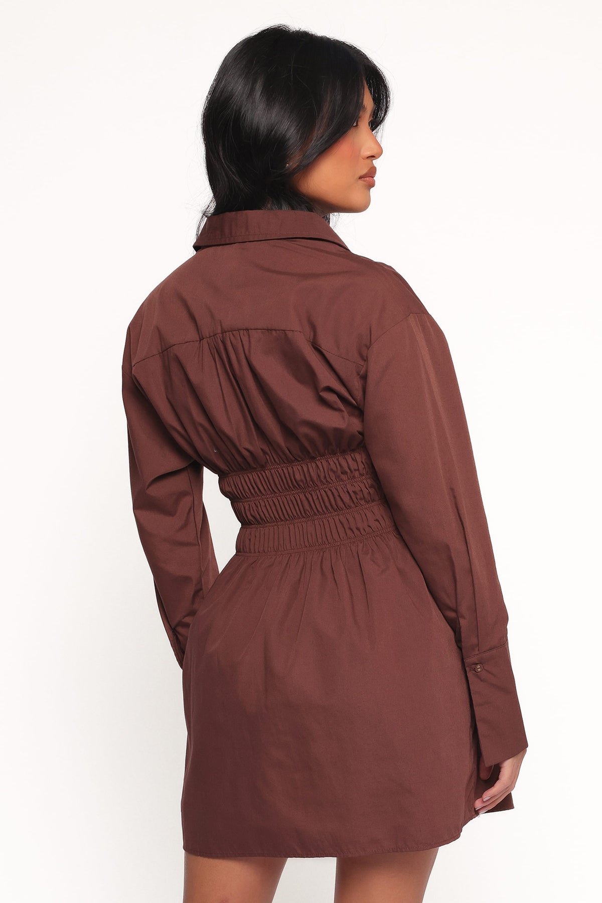 Wallace Mini Dress in Chocolate – view 4 of 6