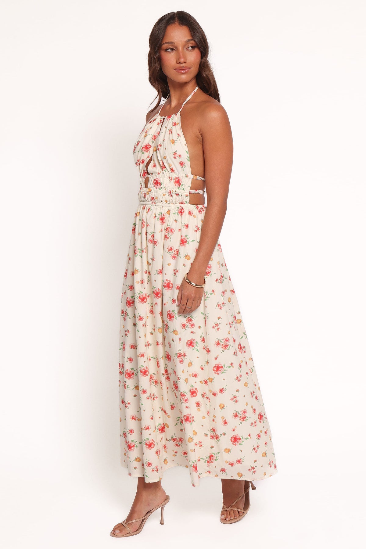 Wilder Halterneck Maxi Dress in Pink Floral – view 3 of 6
