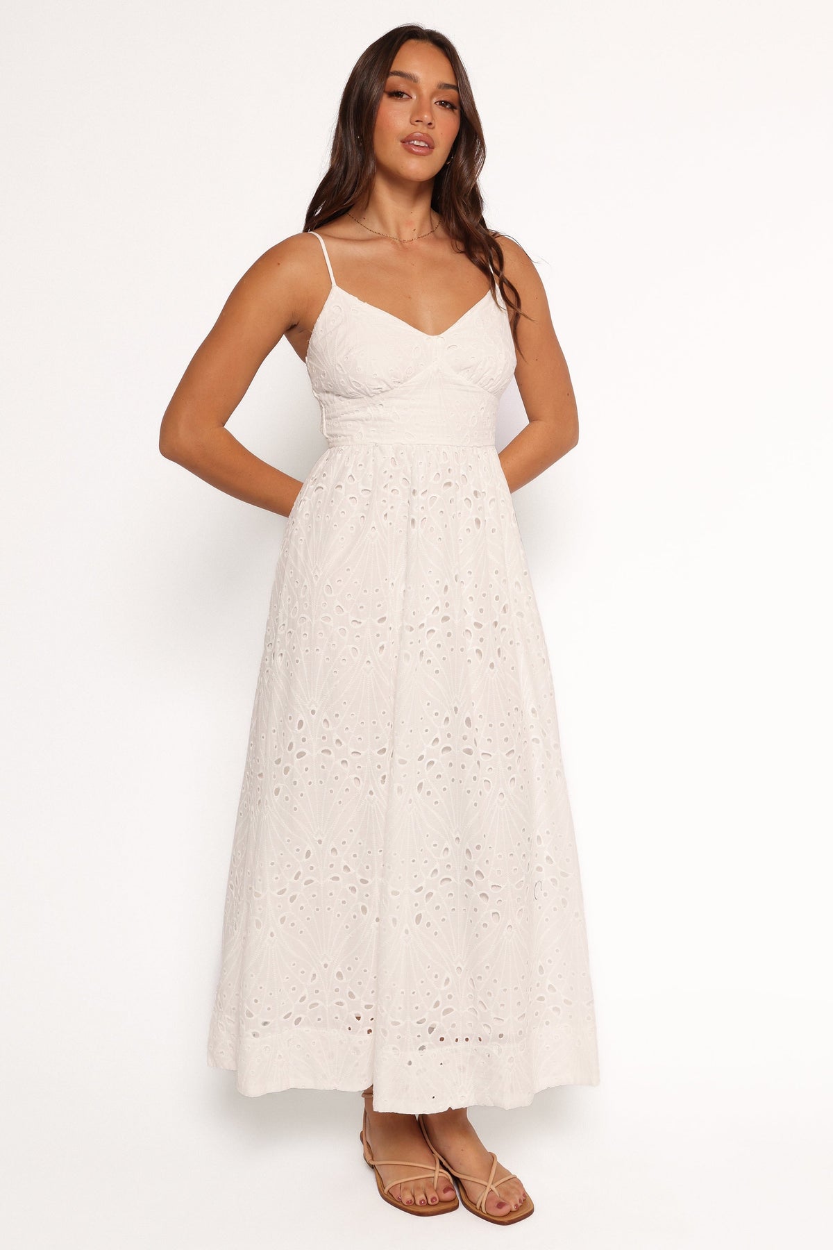 Yasmin Midi Dress in White – view 5 of 8