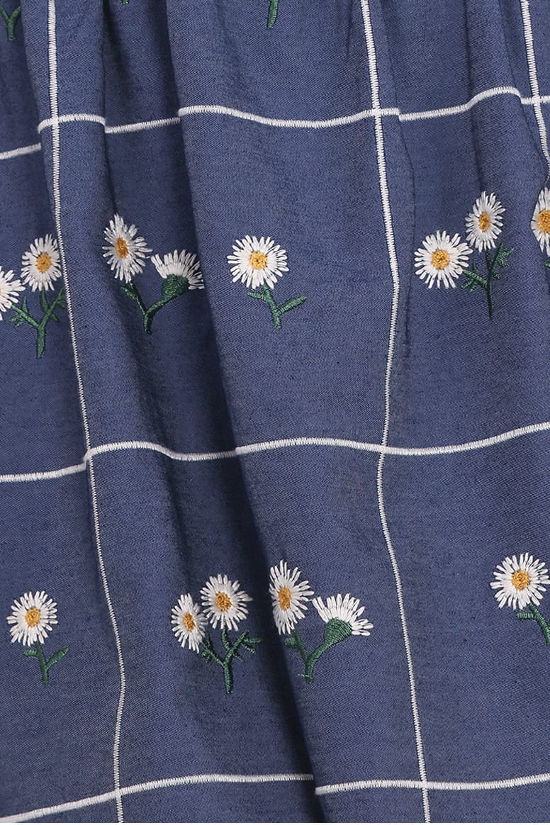 Yolande Midi Dress in Blue Floral – view 6 of 6