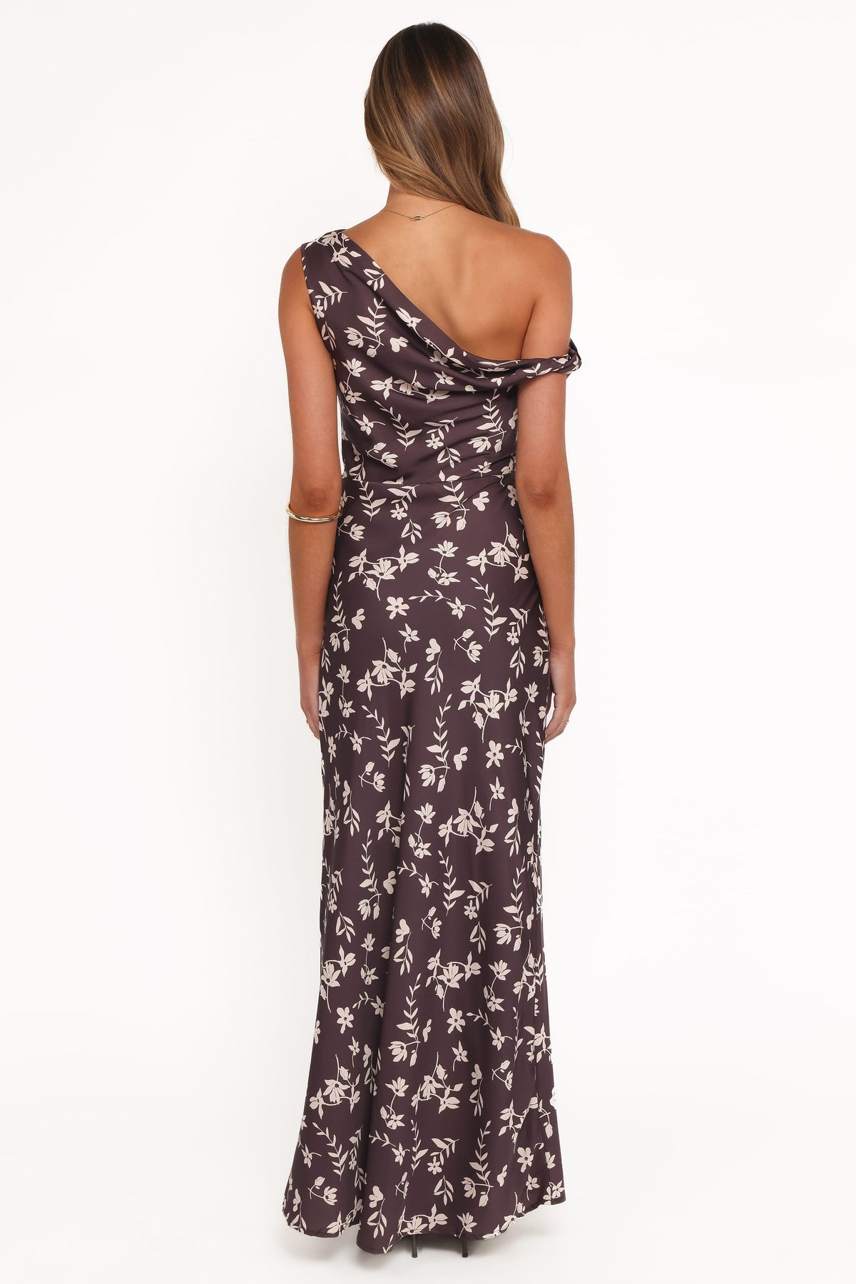 Zafira Midi Dress in Brown Cream Floral – view 5 of 7