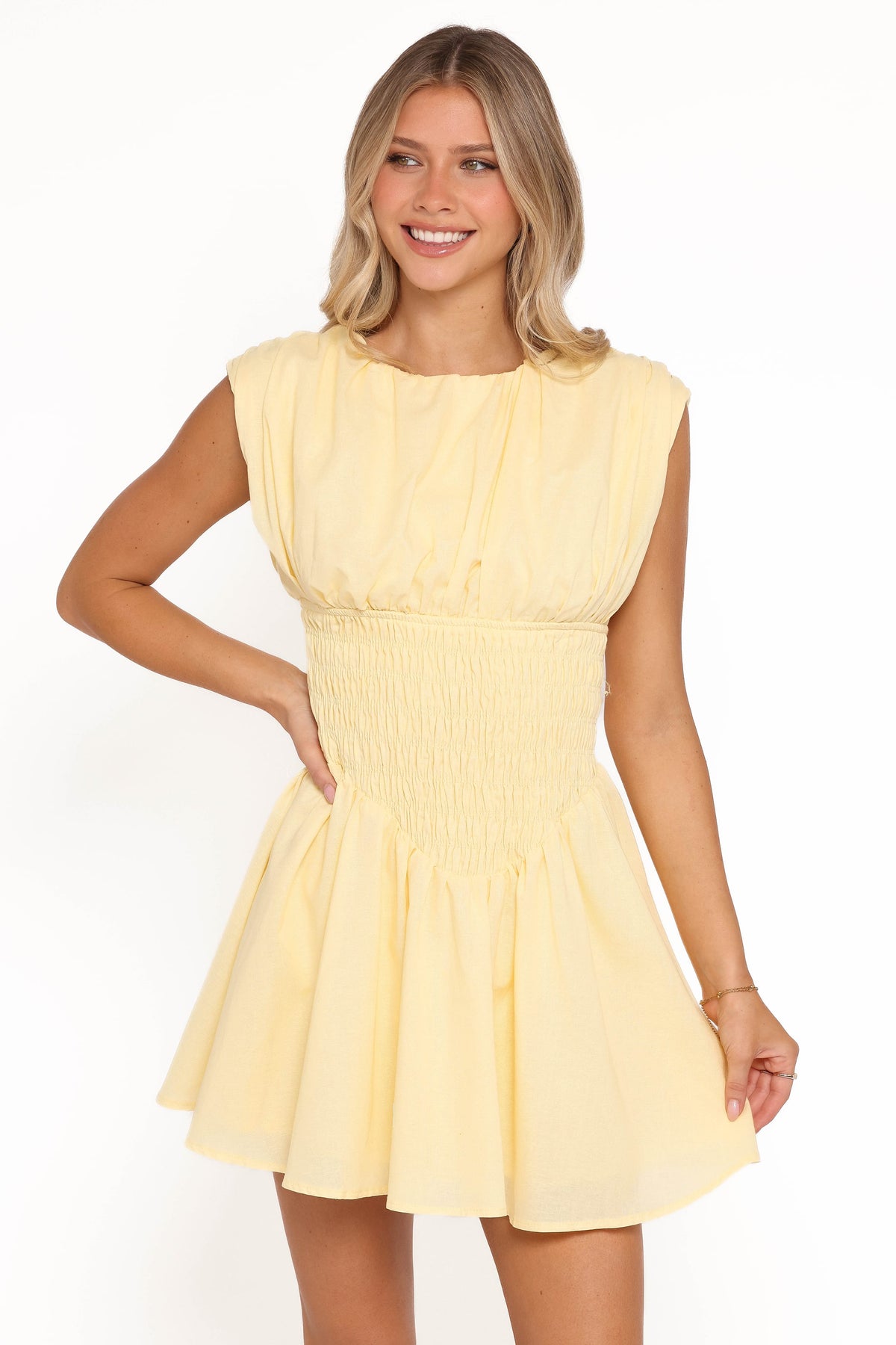 Ziva Mini Dress in Yellow – view 1 of 9