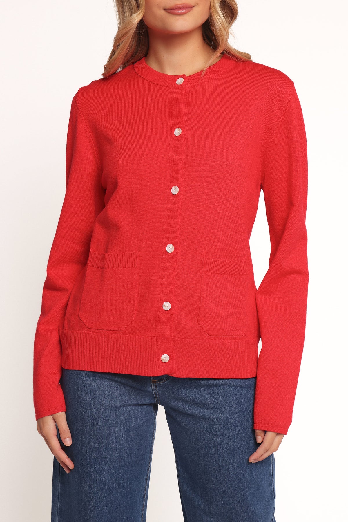 Abner Cardigan in Red – view 3 of 8