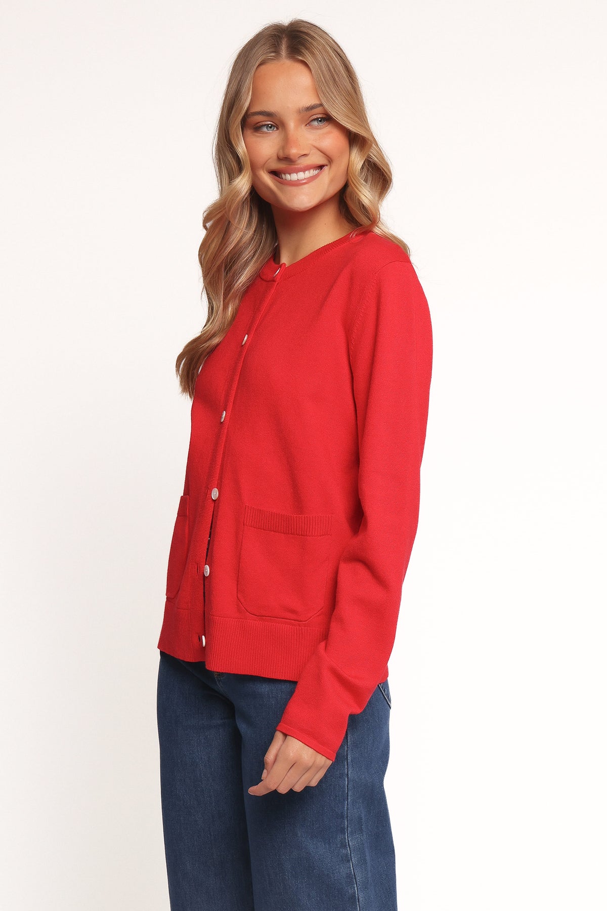 Abner Cardigan in Red – view 4 of 8