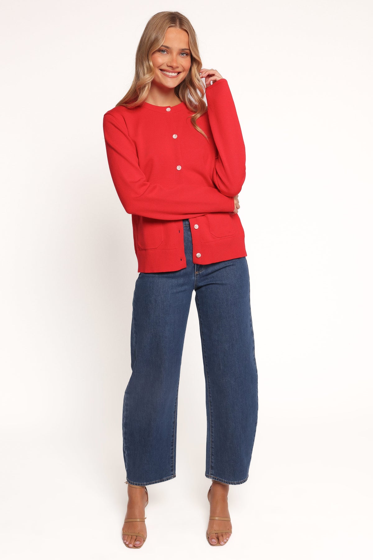 Abner Cardigan in Red – view 6 of 8