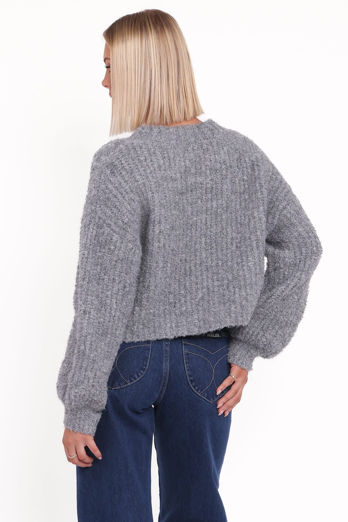 Albertine Cardigan in Grey – view 4 of 6