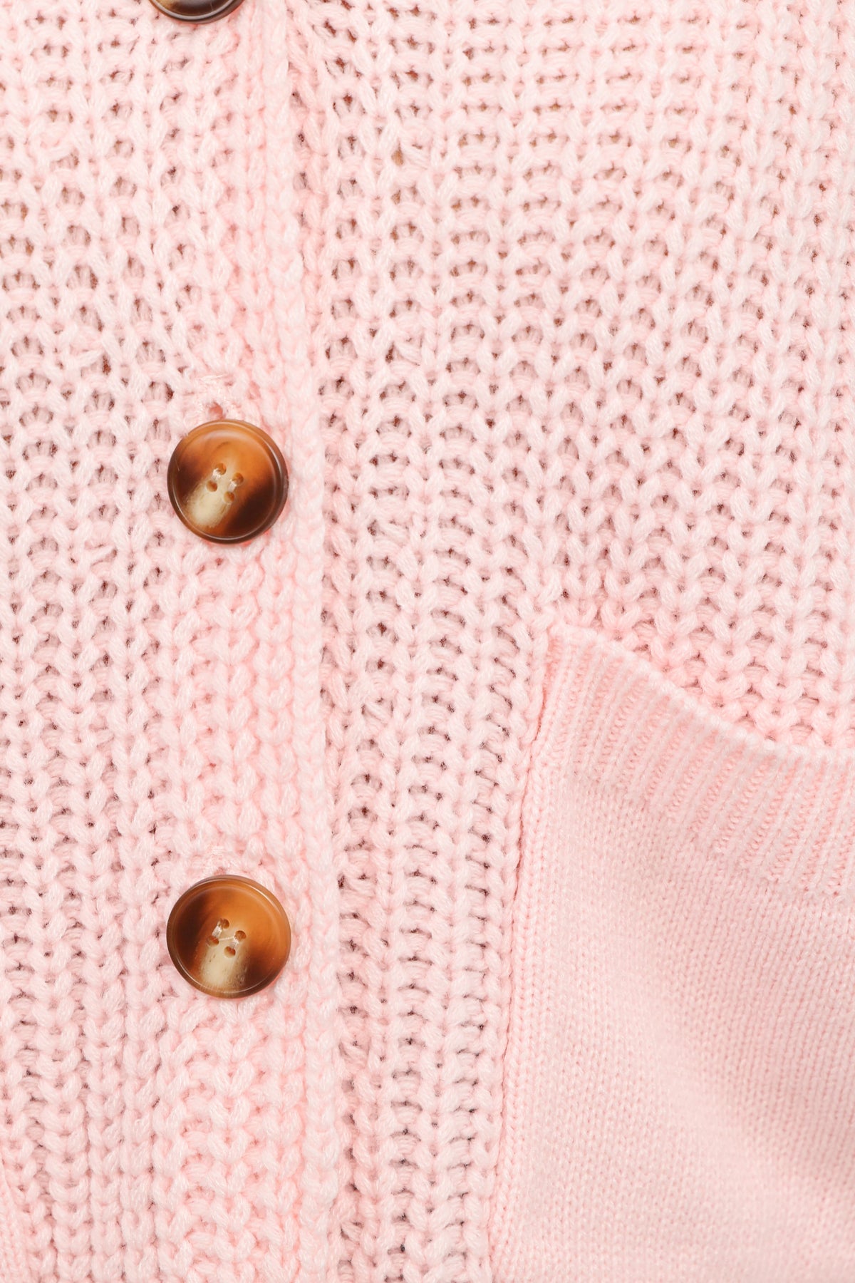 Amelia Oversize Collar Button Cardigan in Pink – view 7 of 7
