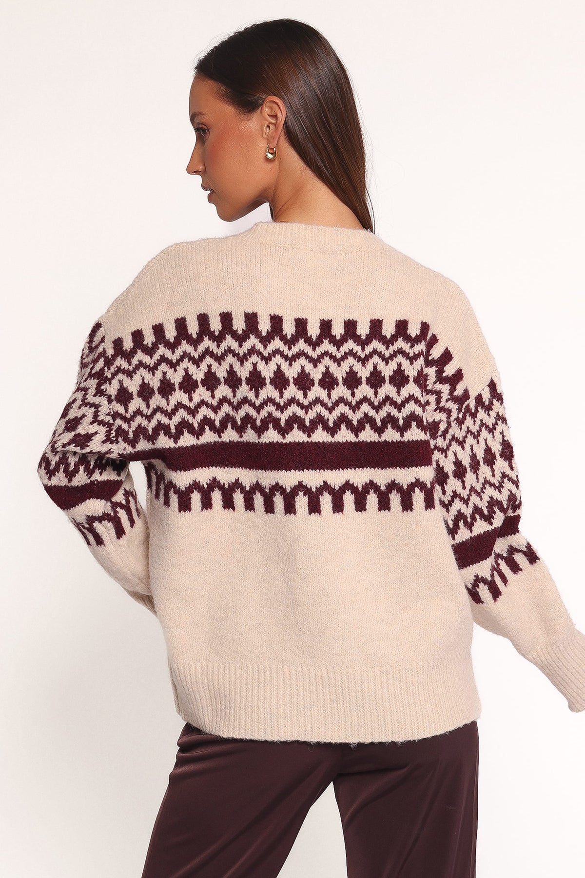 Astrid Sweater in Beige Cherry – view 4 of 7