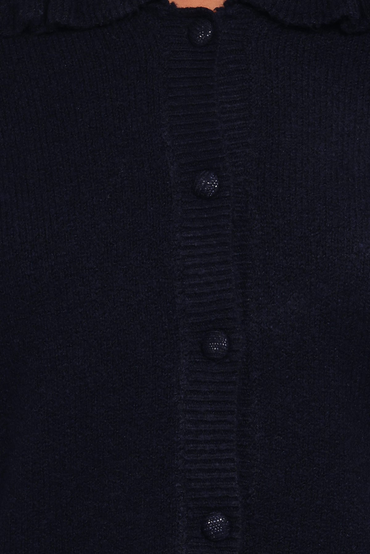 Carmello Frill Collar Cardigan in Navy – view 6 of 6