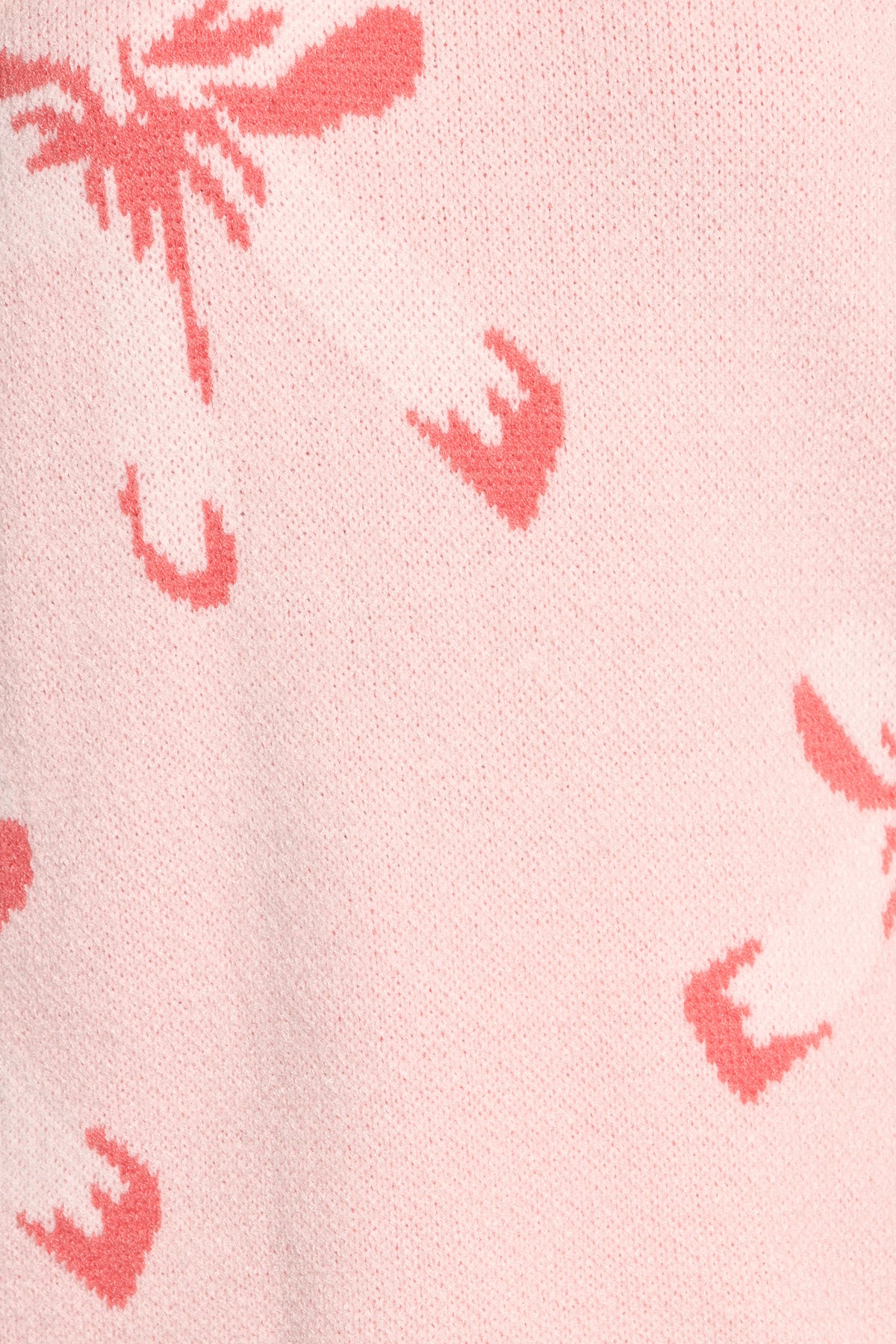 Carrington Bow Print Knit Sweater in Pink – view 5 of 6