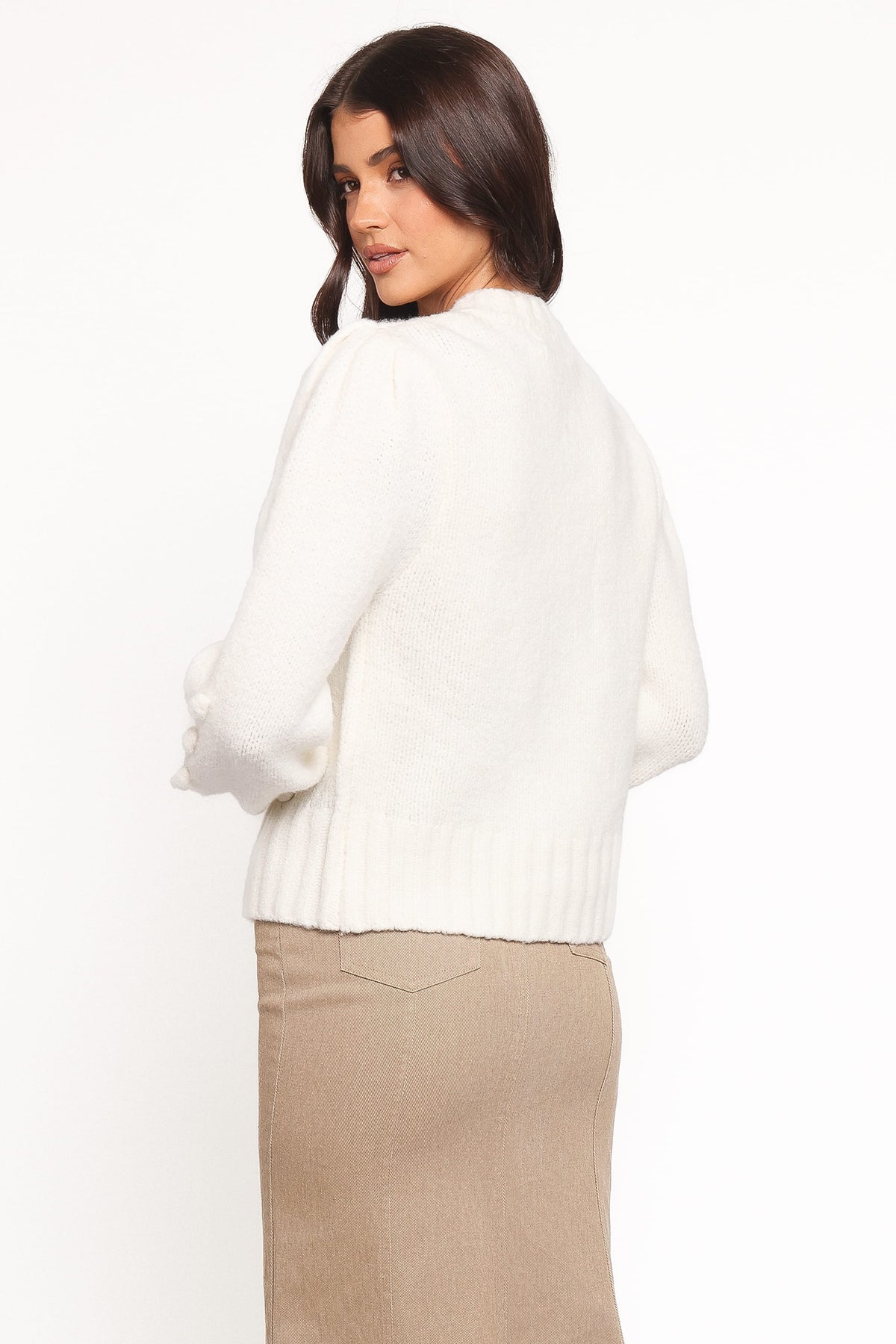 Cleo Floral Cardigan in Cream – view 5 of 7
