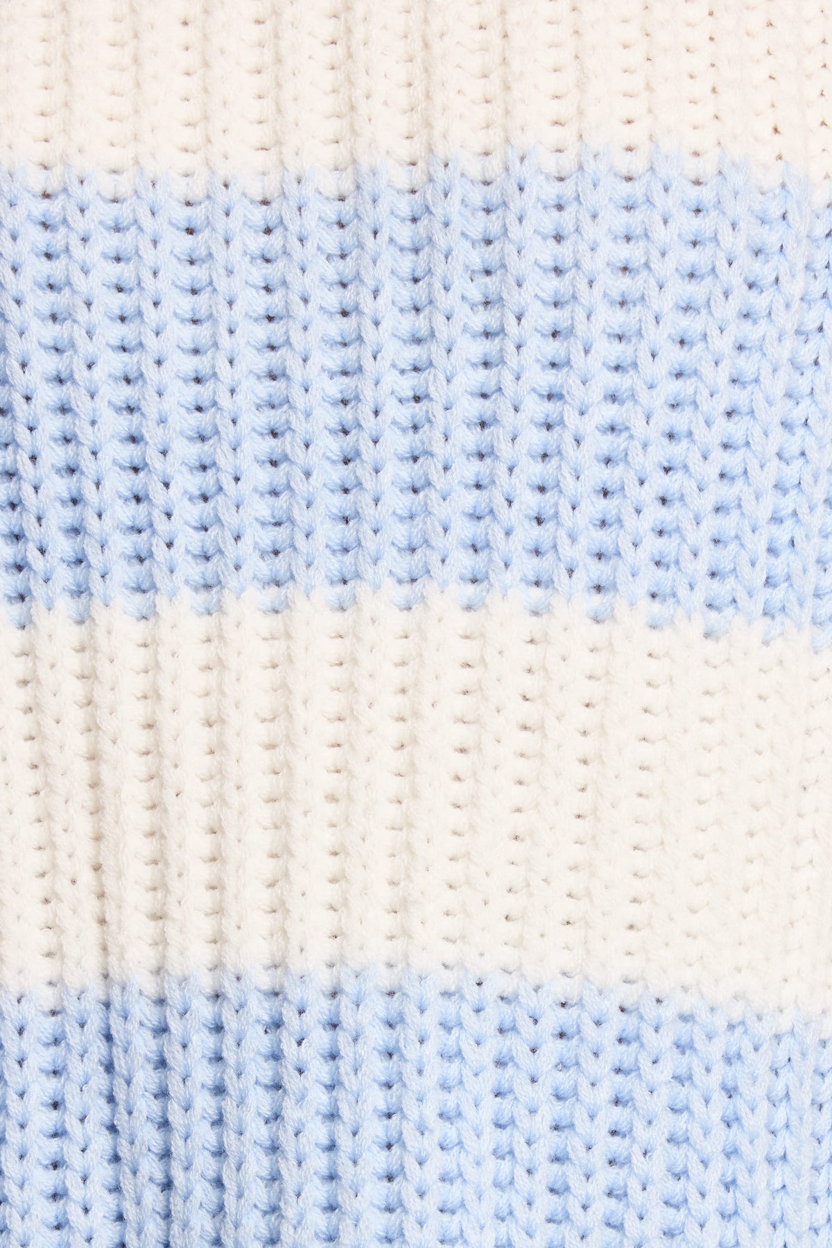 Courtney Thick Stripe Knit Sweater in Blue Cream – view 7 of 7