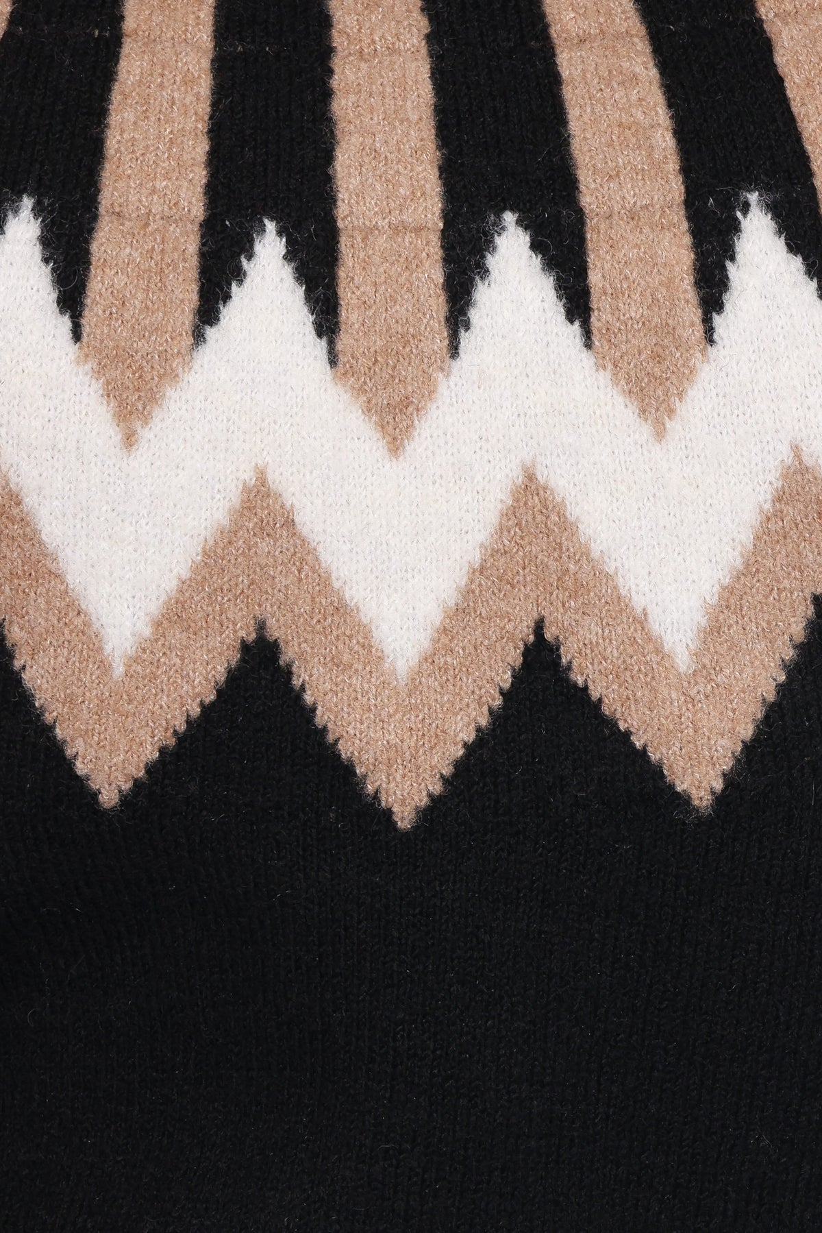 Donner Fairisle Mockneck Sweater in Black – view 6 of 6