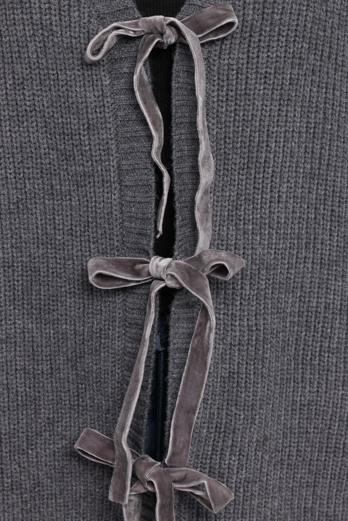 Hammond Tie Up Cardigan in Grey – view 6 of 6