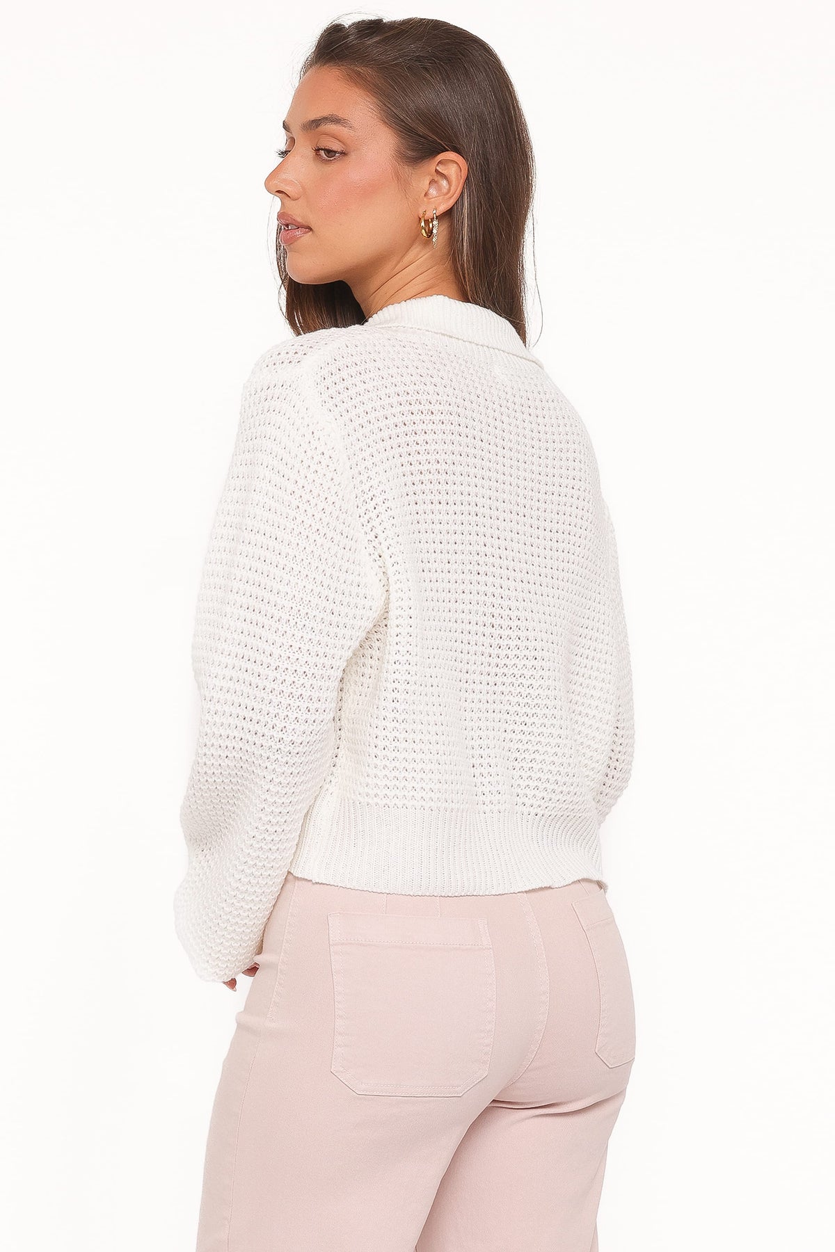 Inara Zip Cardigan in Cream – view 4 of 6