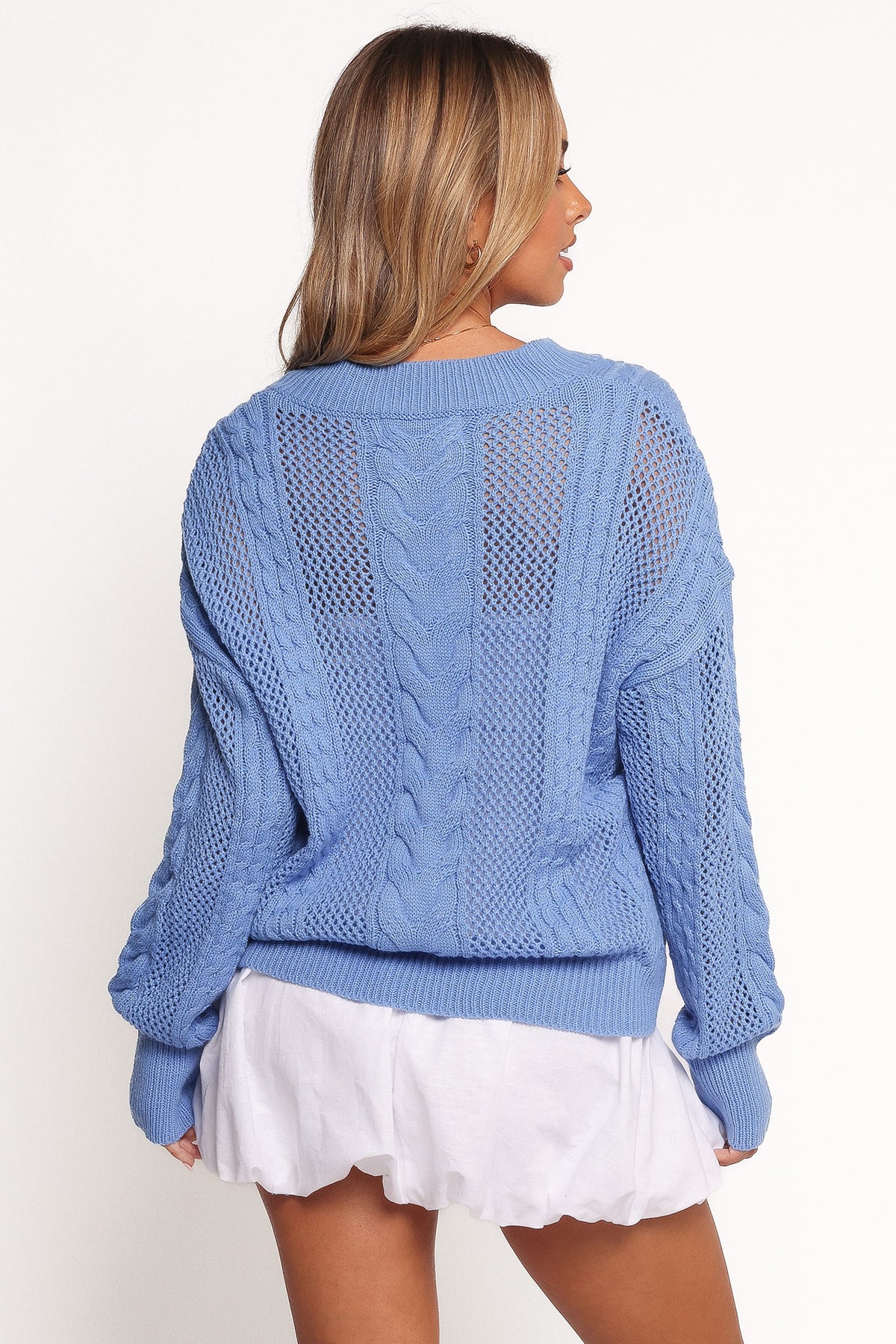 Janie Knit Sweater in Blue – view 5 of 7