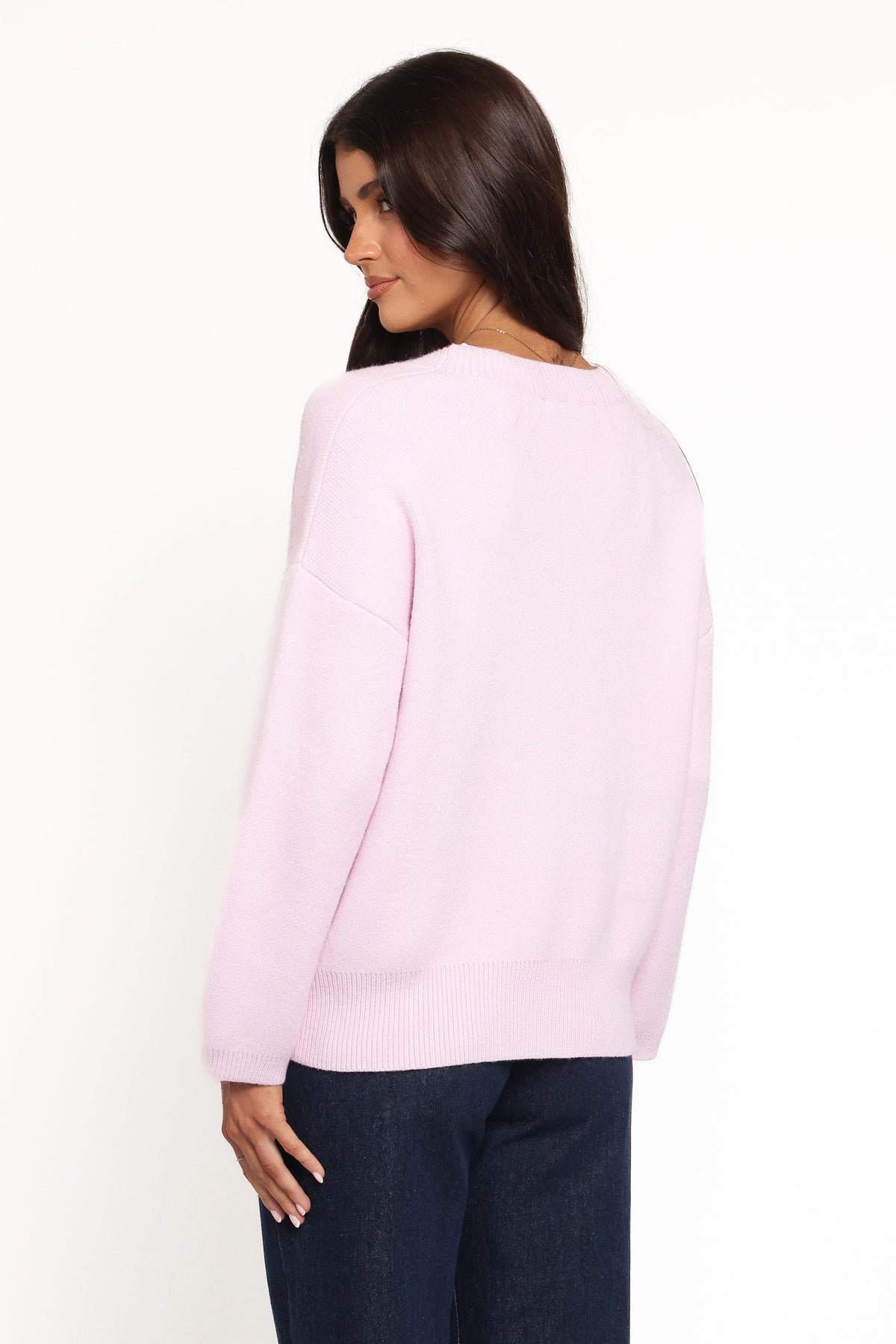 Jayden Cardigan in Pale Pink – view 4 of 7