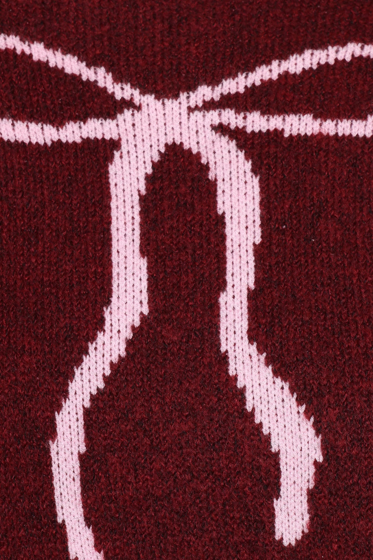 Kaori Bow Sweater in Burgundy – view 6 of 6