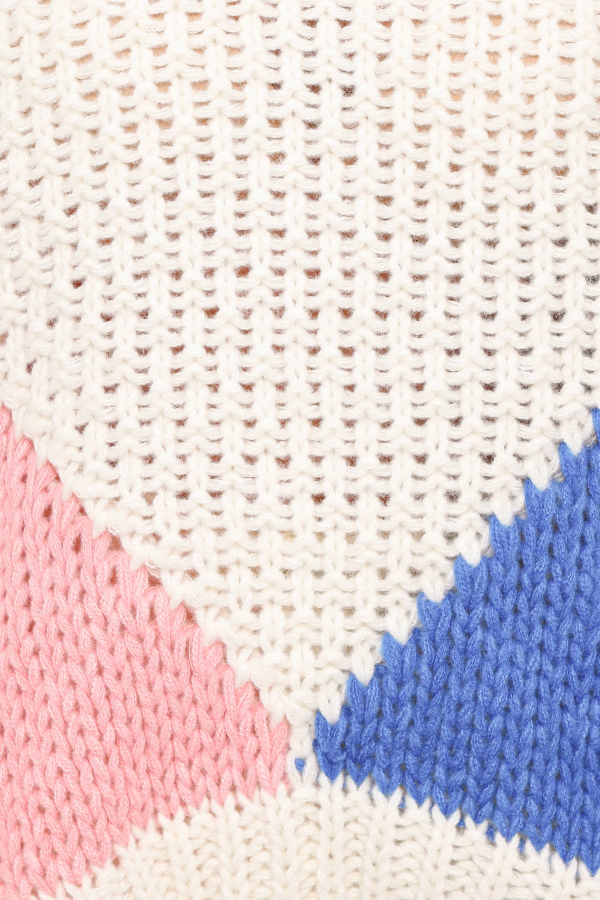 Koda Pattern Knit Sweater in White Multi – view 6 of 6