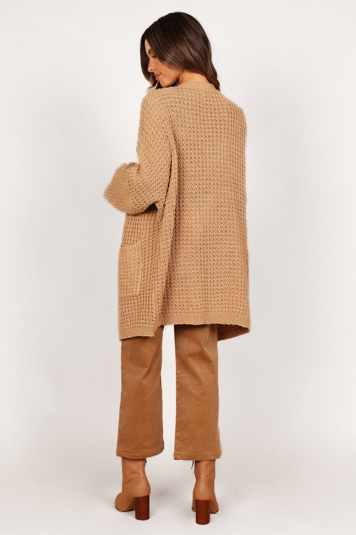 Leyonie Cardigan in Tan – view 3 of 12