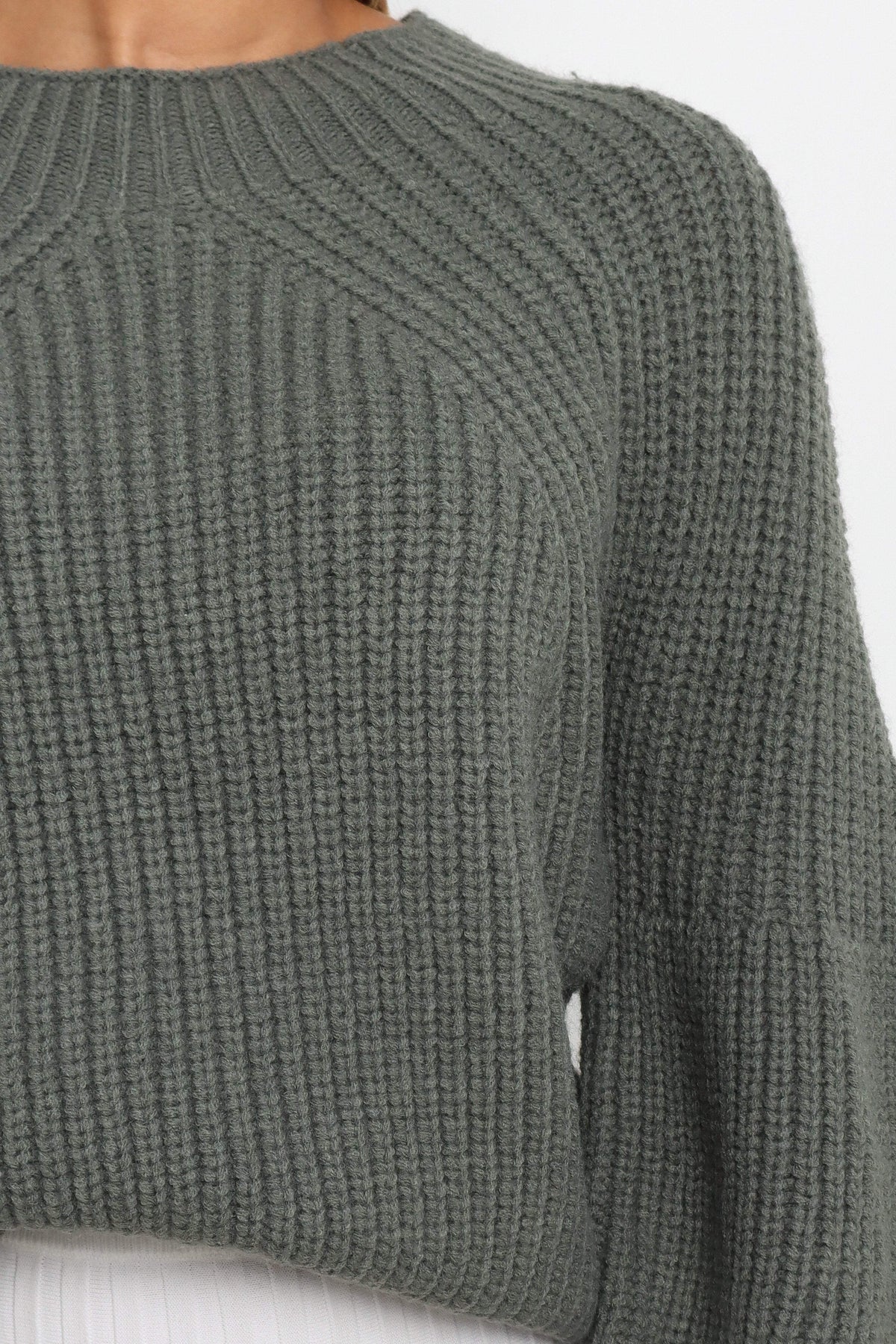 London Knit Sweater in Emerald – view 3 of 6