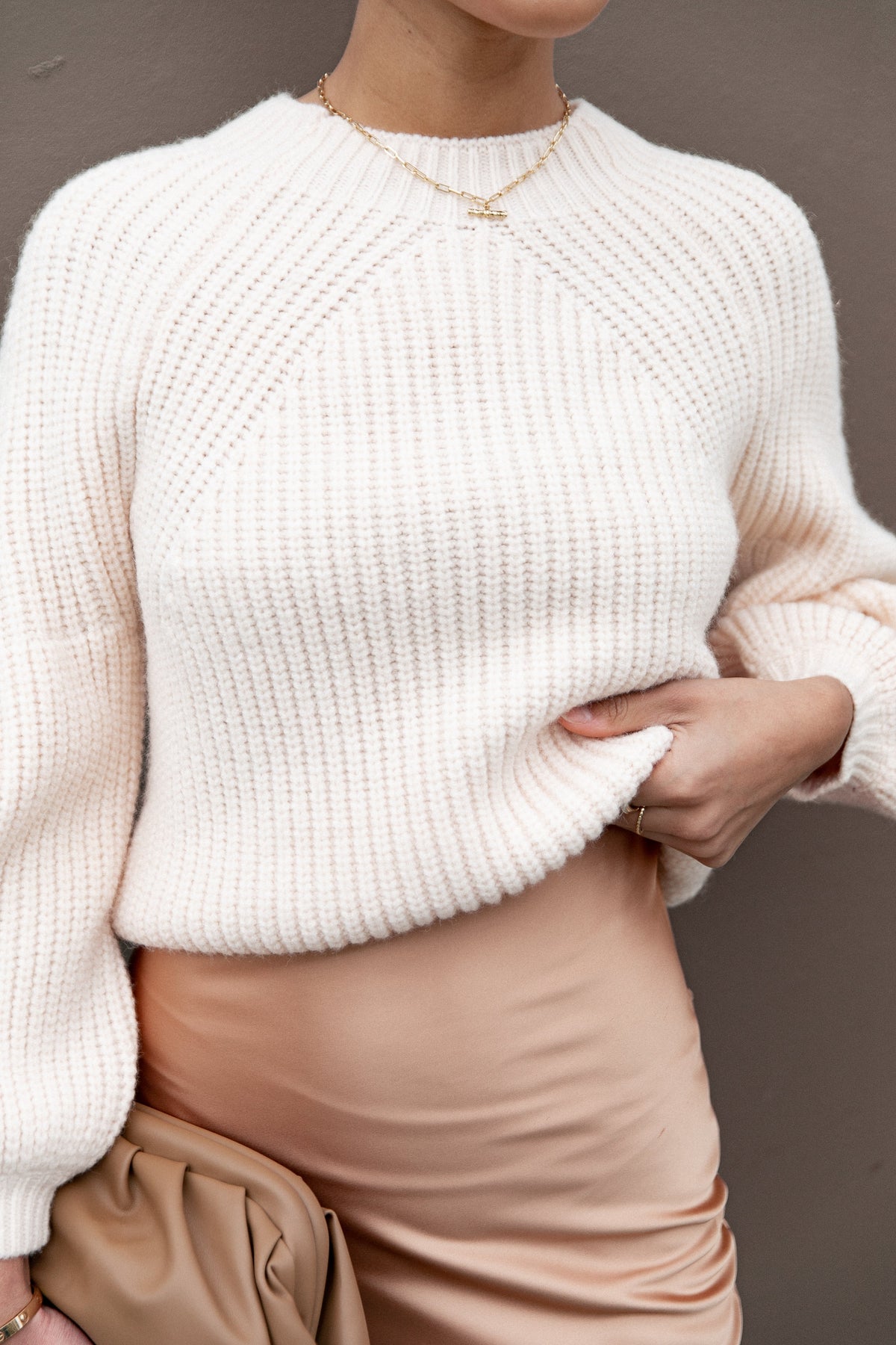 London Knit Sweater in Beige – view 1 of 11