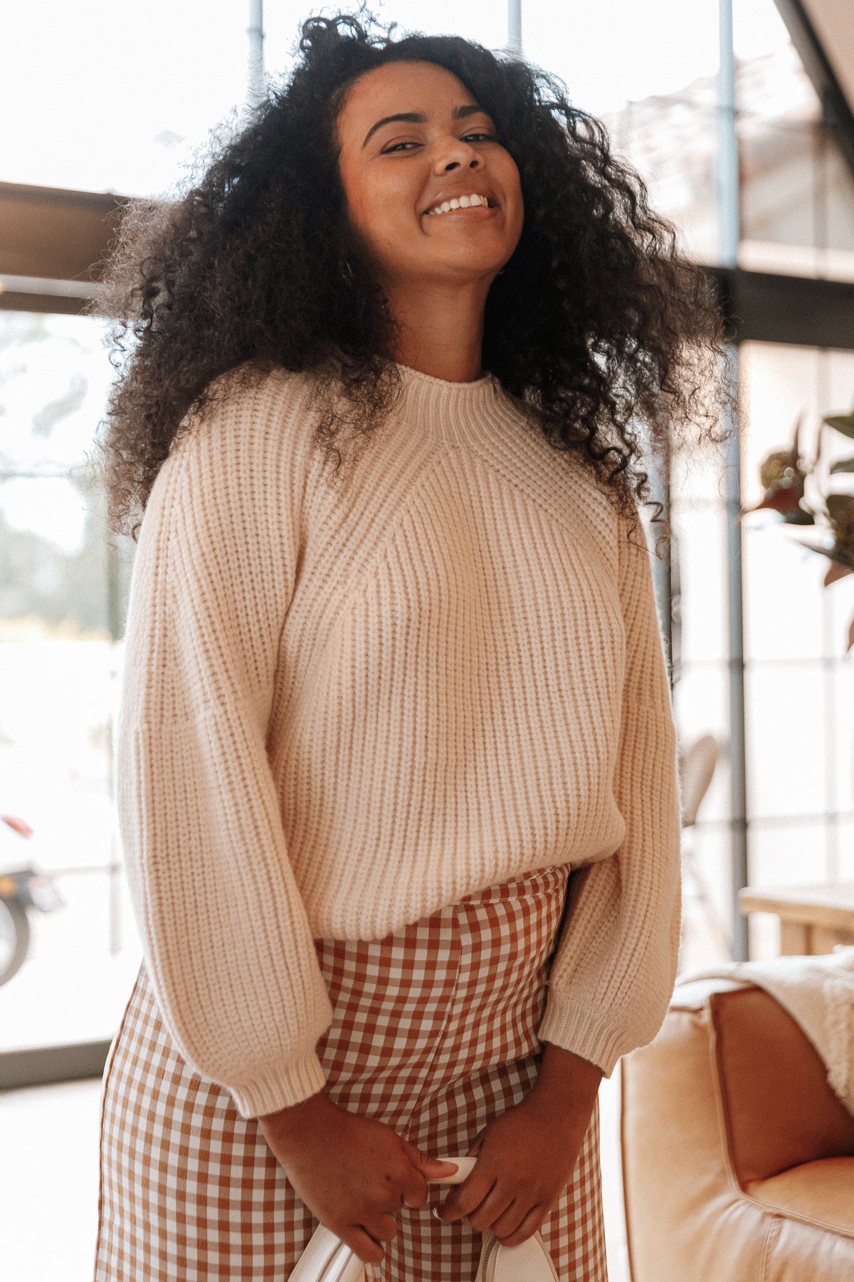 London Knit Sweater in Beige – view 11 of 11