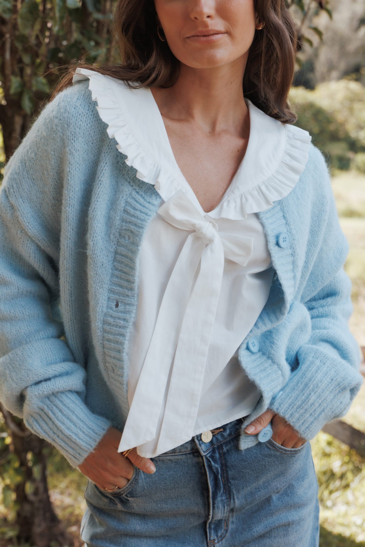 Lucah Cardigan in Baby Blue – view 9 of 9