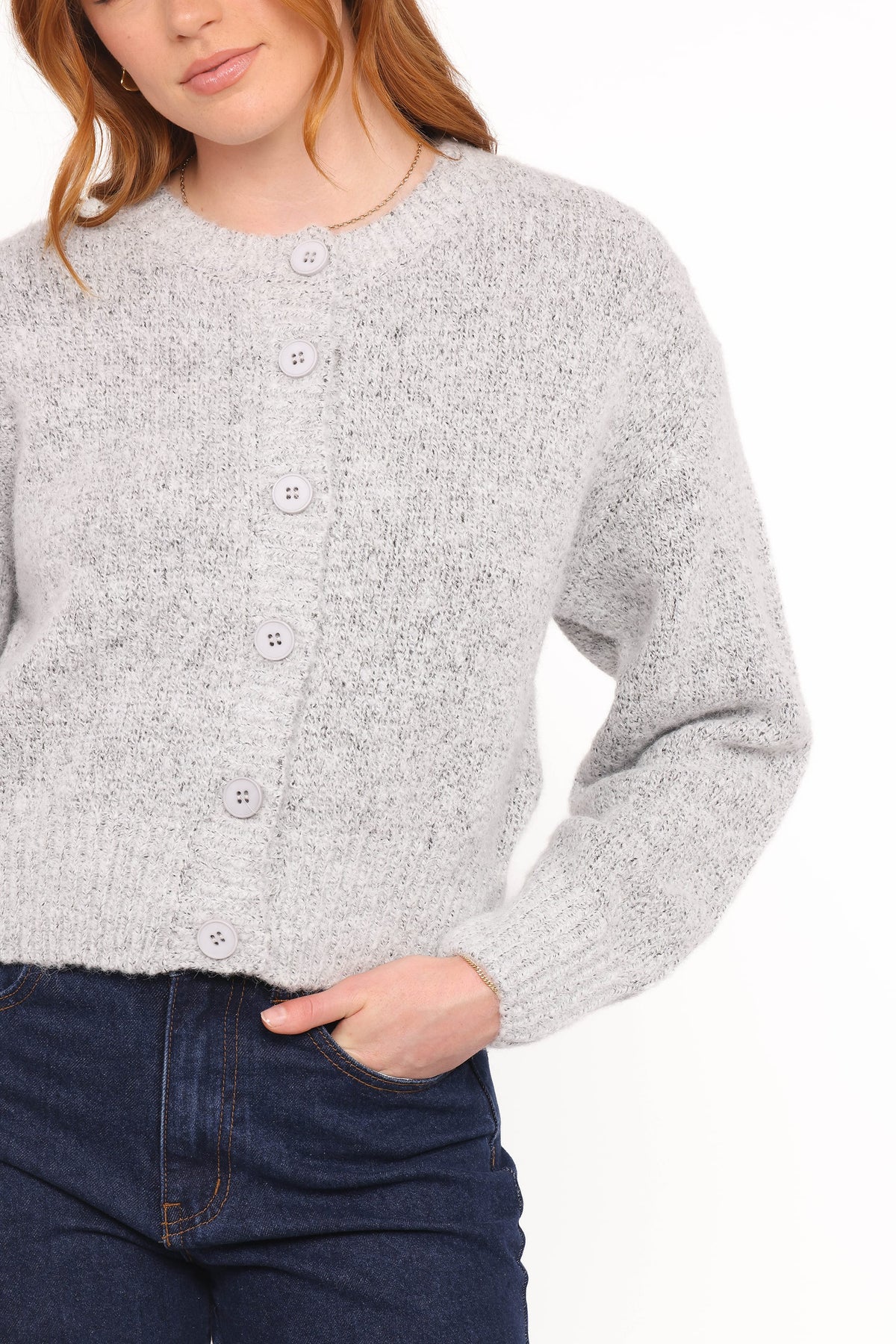 Lucah Cardigan in Grey – view 2 of 6