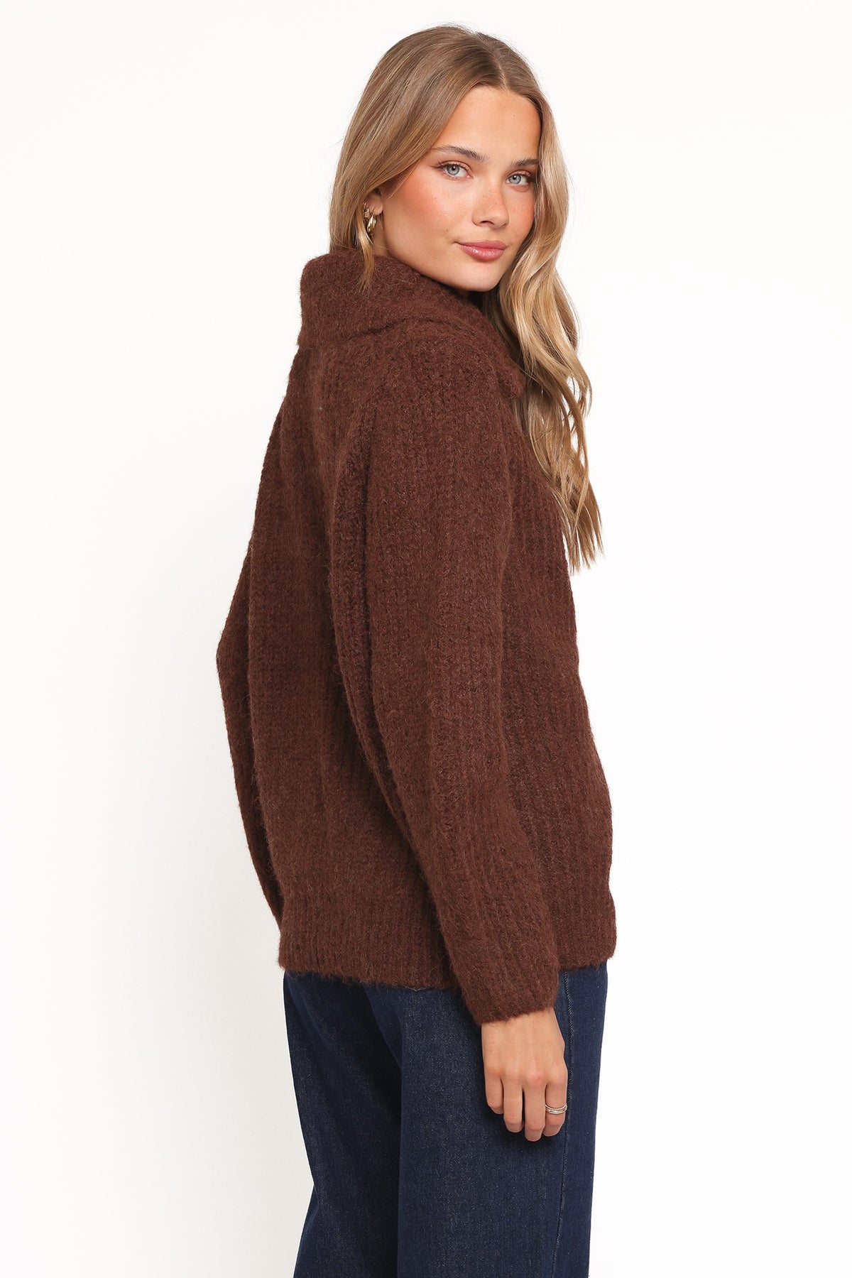 Miffy Zip Through Cardigan in Chocolate – view 3 of 7