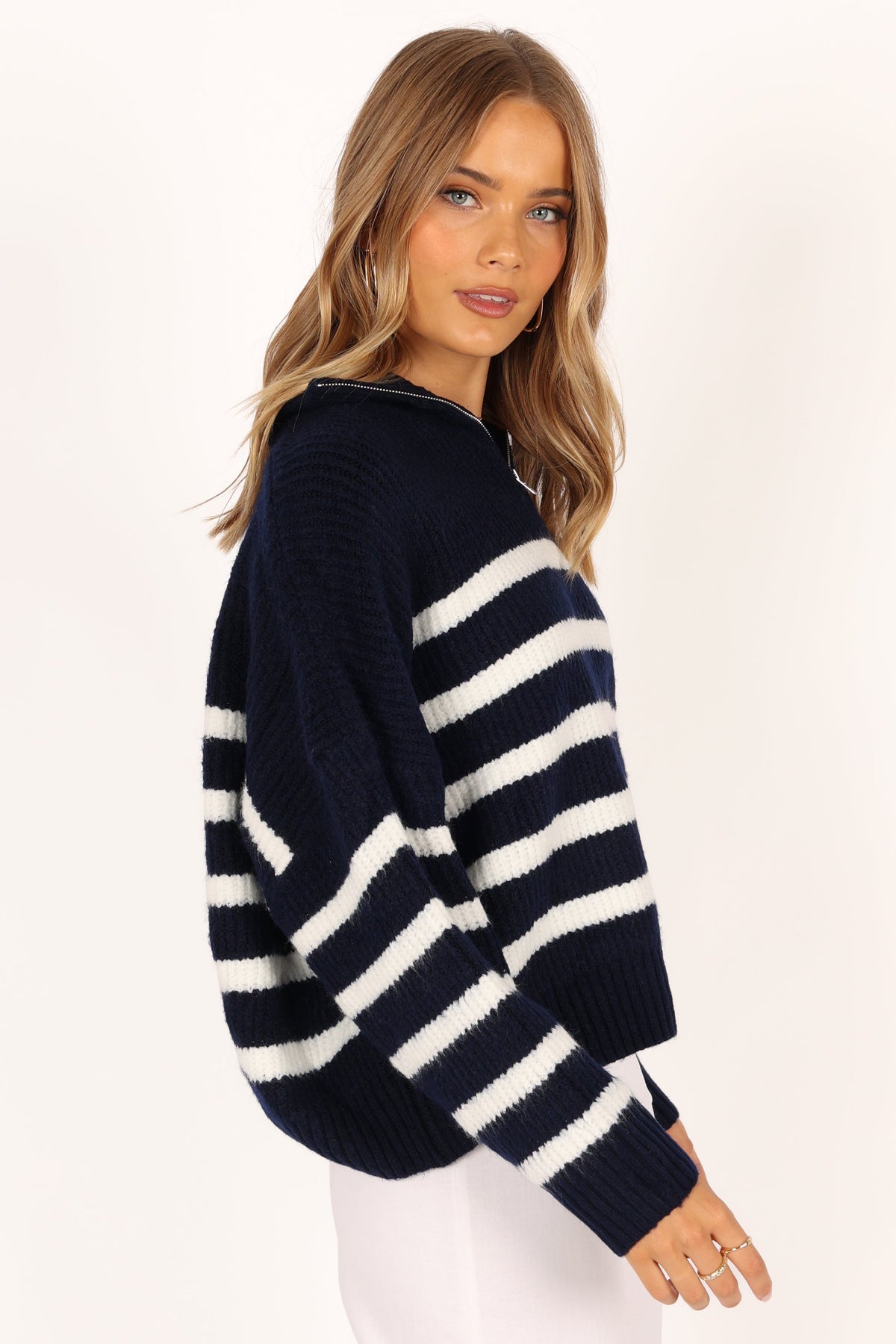Miranda Knit Sweater in Navy – view 5 of 8