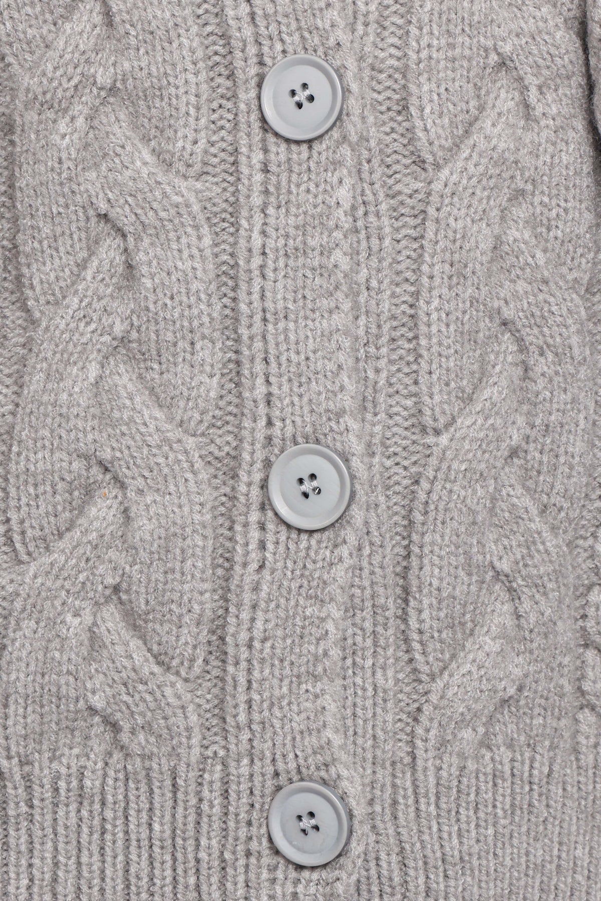 Nika Cable Knit Cardigan in Grey – view 7 of 7