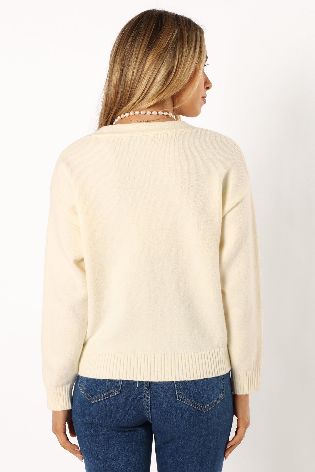Reign Flower Cardigan in Cream – view 8 of 9
