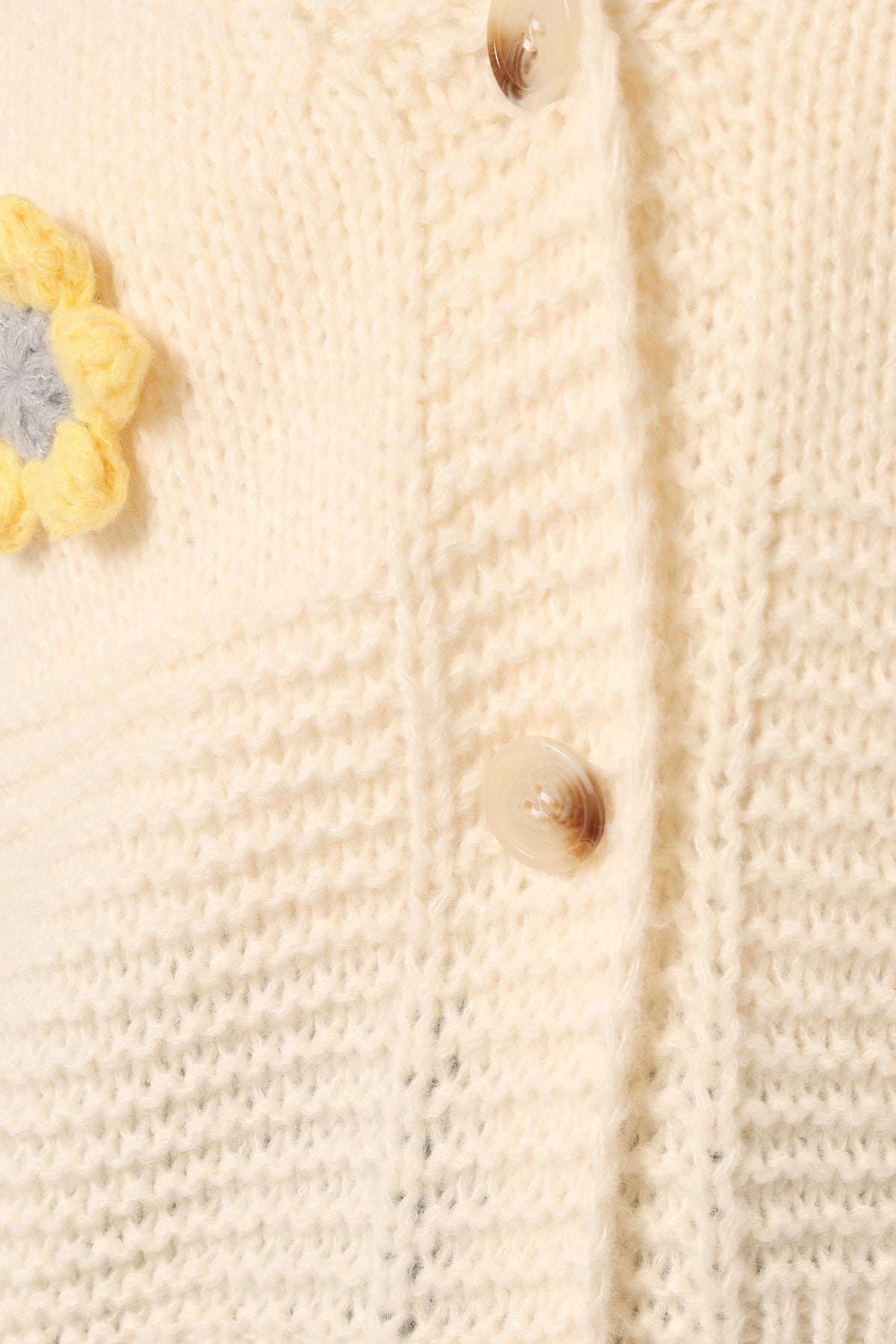 Sienna Flower Cardigan in Cream – view 7 of 7