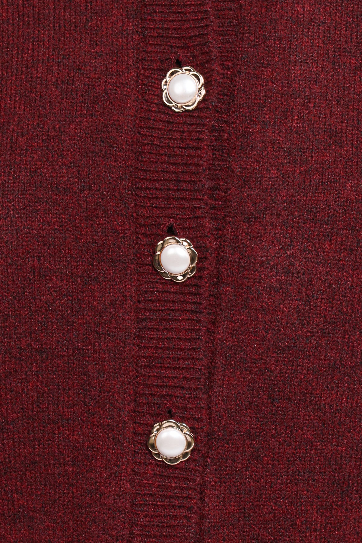 Thelma Trumpet Sleeve Cardigan in Cabernet – view 7 of 8