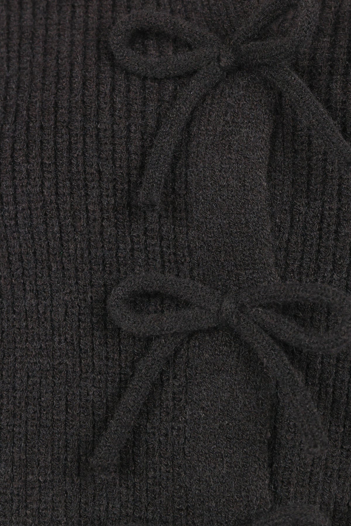 Wilde Bow Front Cardigan in Black – view 10 of 10
