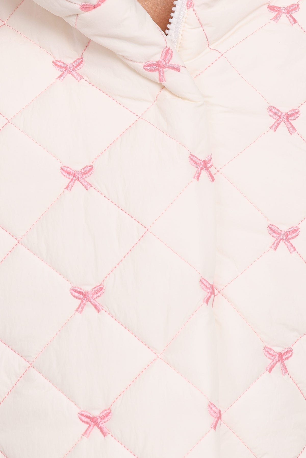 Adi Quilted Jacket in Pink Bow – view 7 of 7