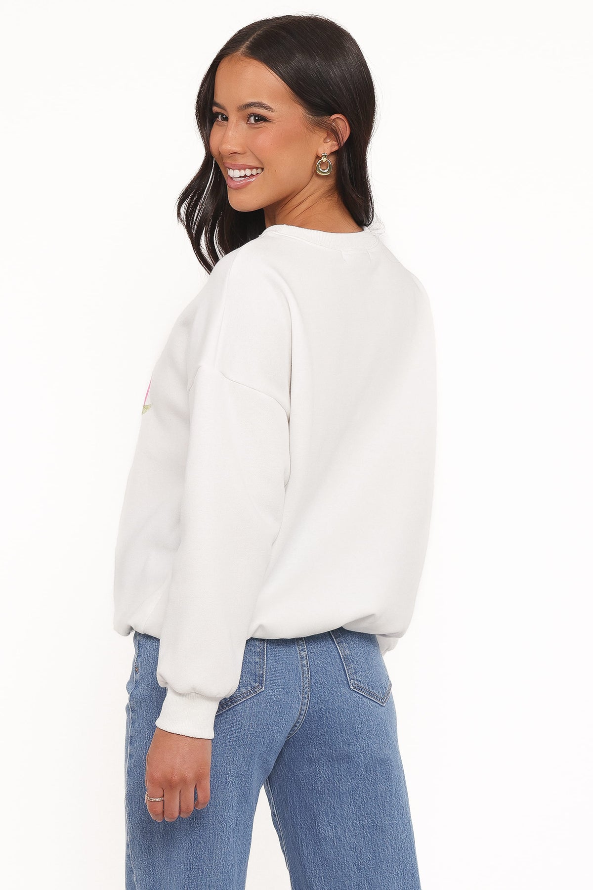Amalfi Graphic Sweatshirt in White – view 5 of 7