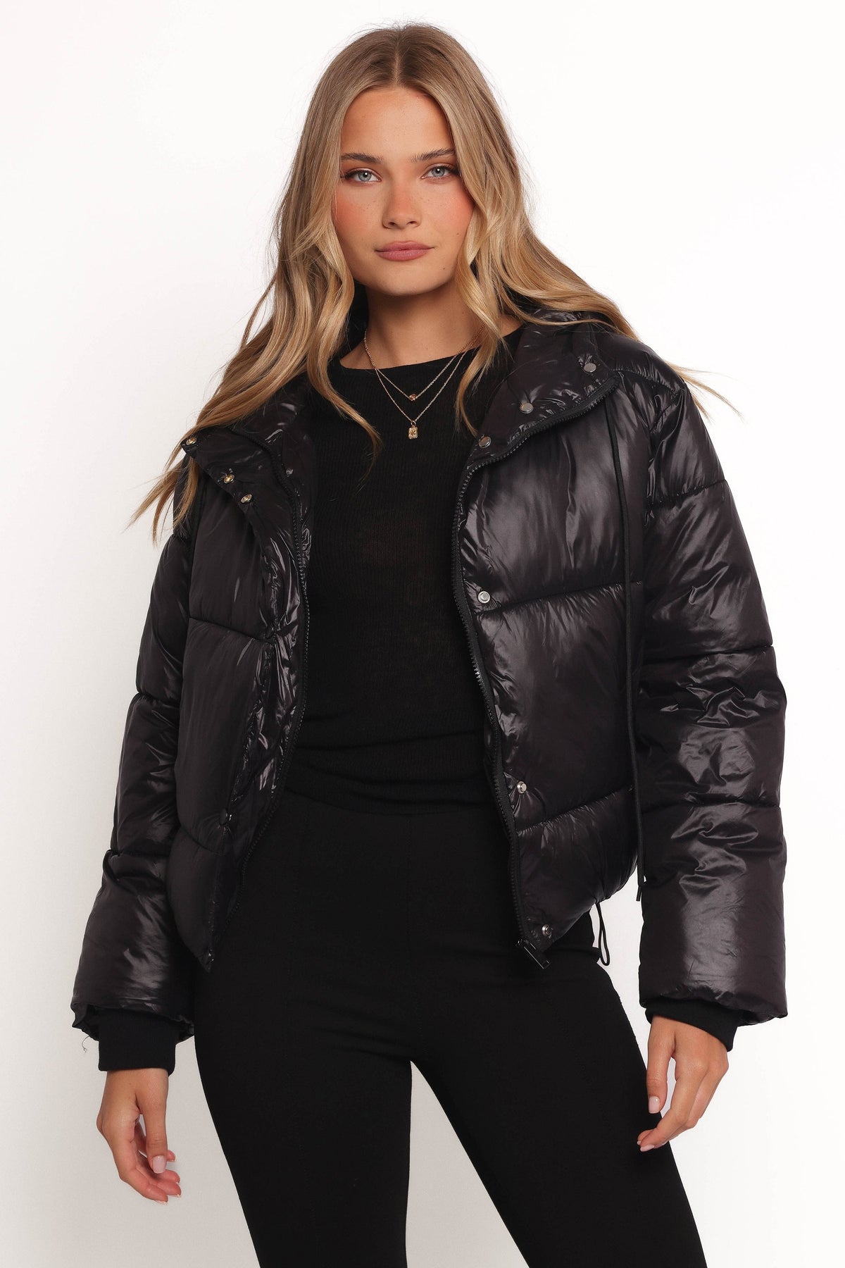 Archie Puffer Jacket in Black – view 1 of 8