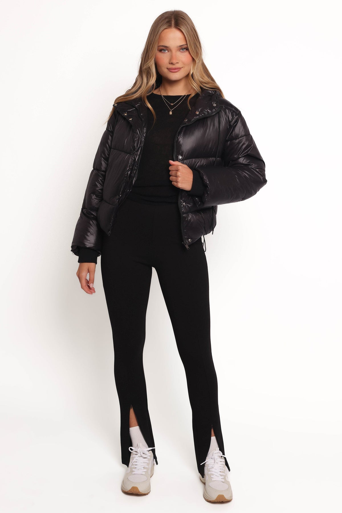 Archie Puffer Jacket in Black – view 2 of 8