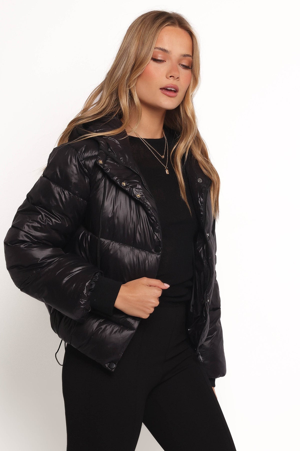 Archie Puffer Jacket in Black – view 5 of 8