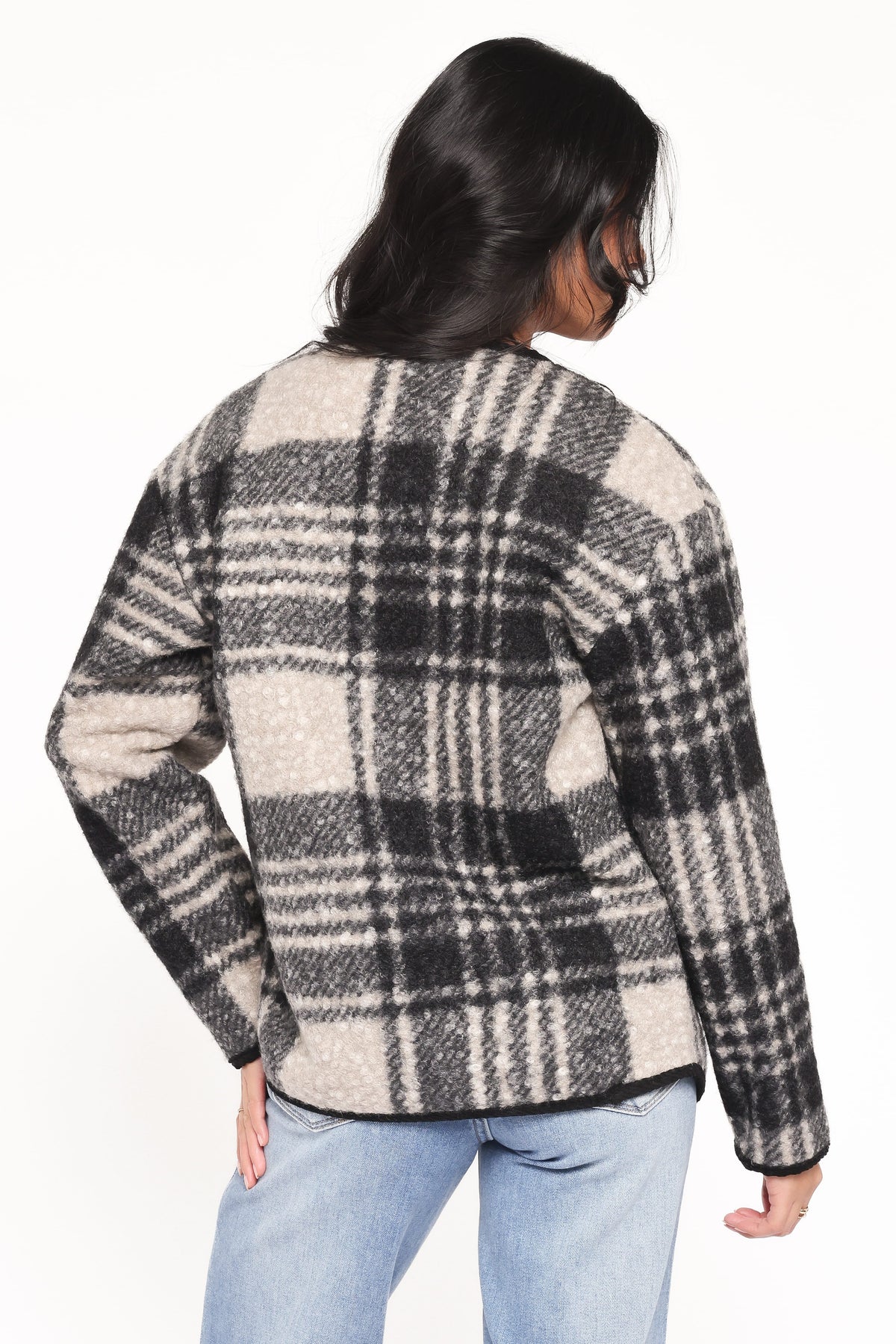 Austin Plaid Jacket in Black – view 4 of 6