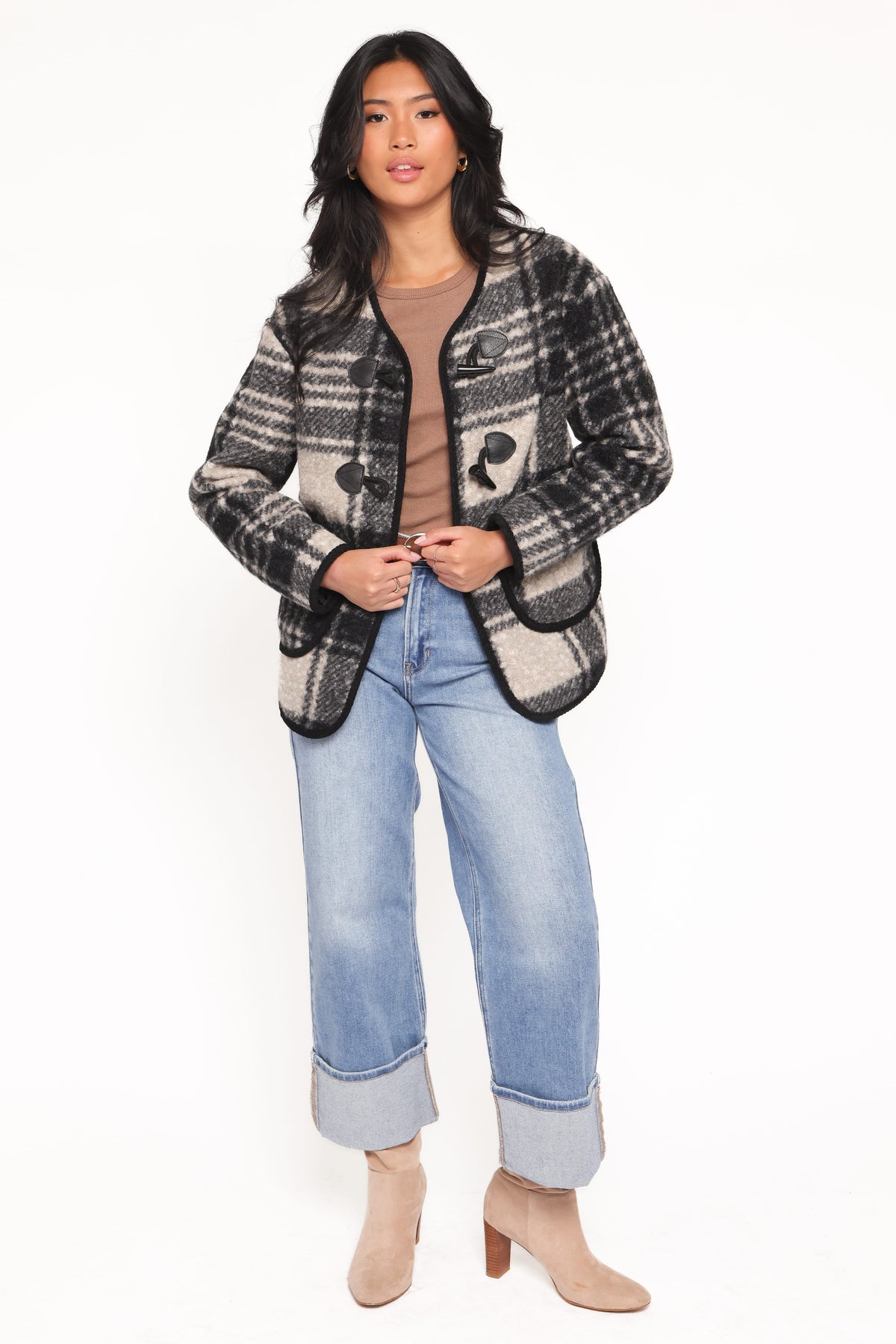 Austin Plaid Jacket in Black – view 5 of 6