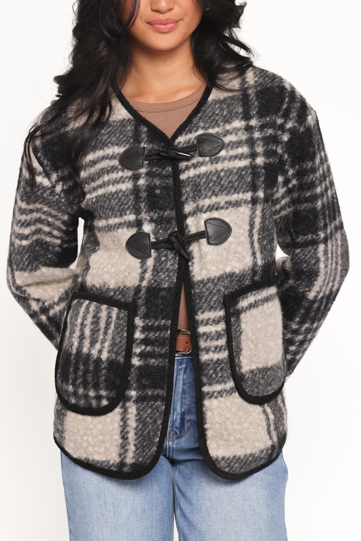 Austin Plaid Jacket in Black – view 2 of 6