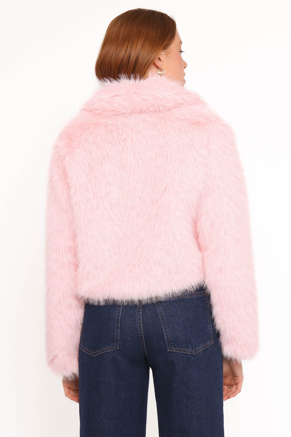 Bobbi Faux Fur Jacket in Pink – view 4 of 8