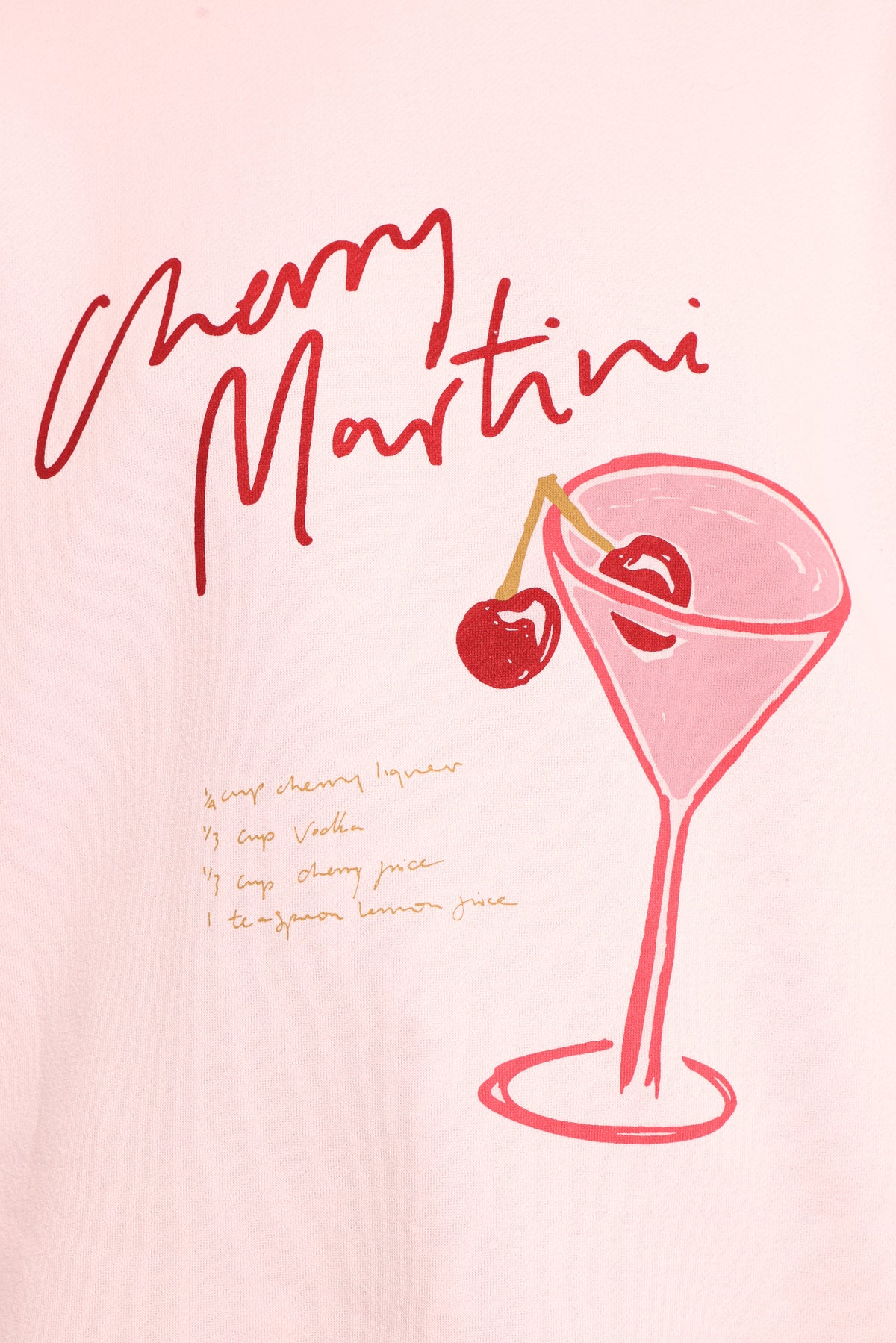 Cherry Martini Graphic Sweatshirt in Pink – view 7 of 7