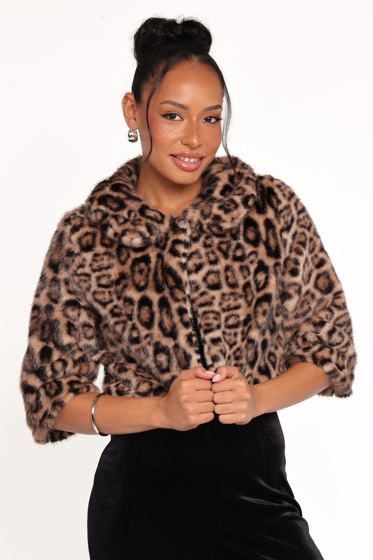 Florian Cropped Jacket in Leopard – view 7 of 9