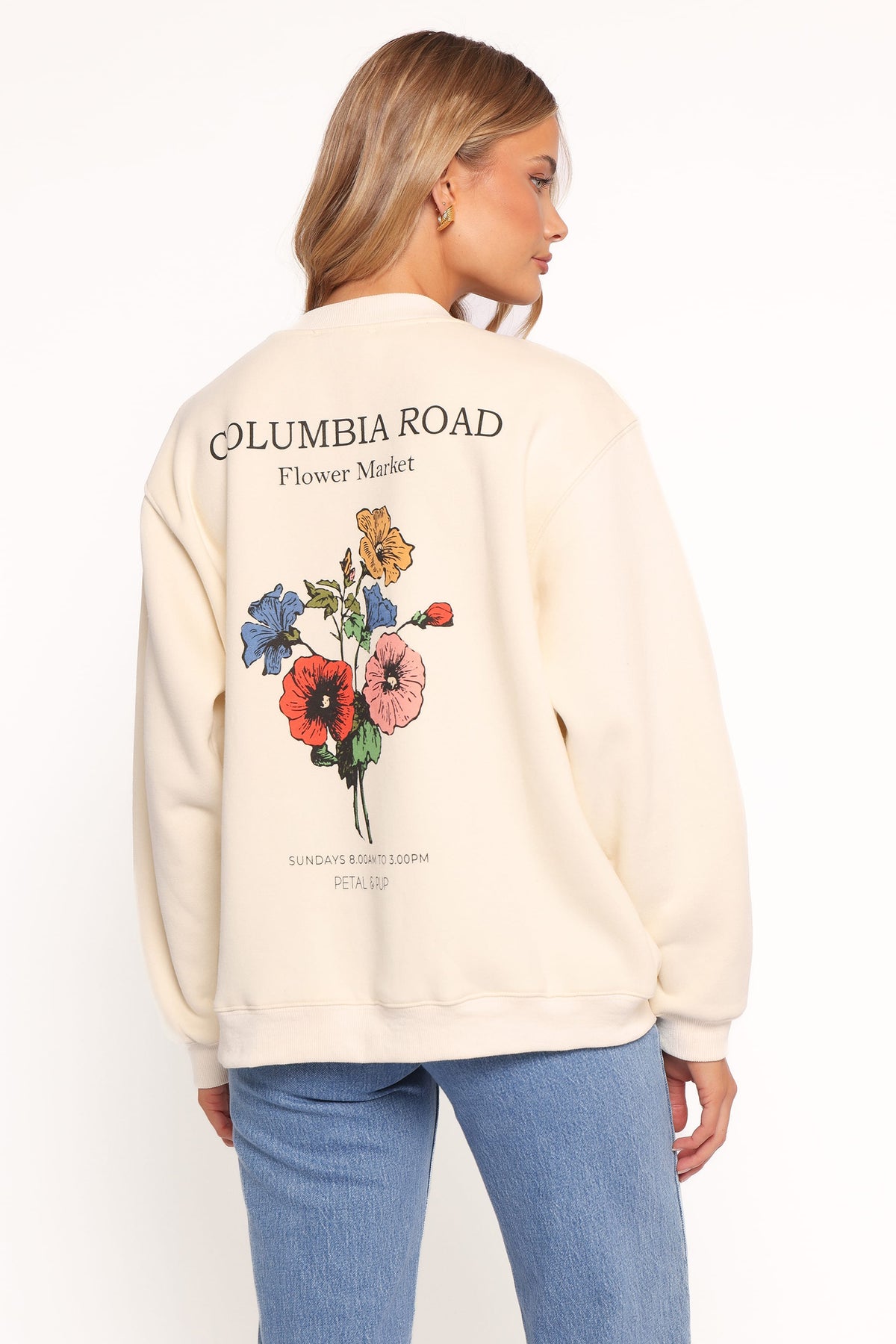 Flower Market Sweatshirt in Cream – view 4 of 6