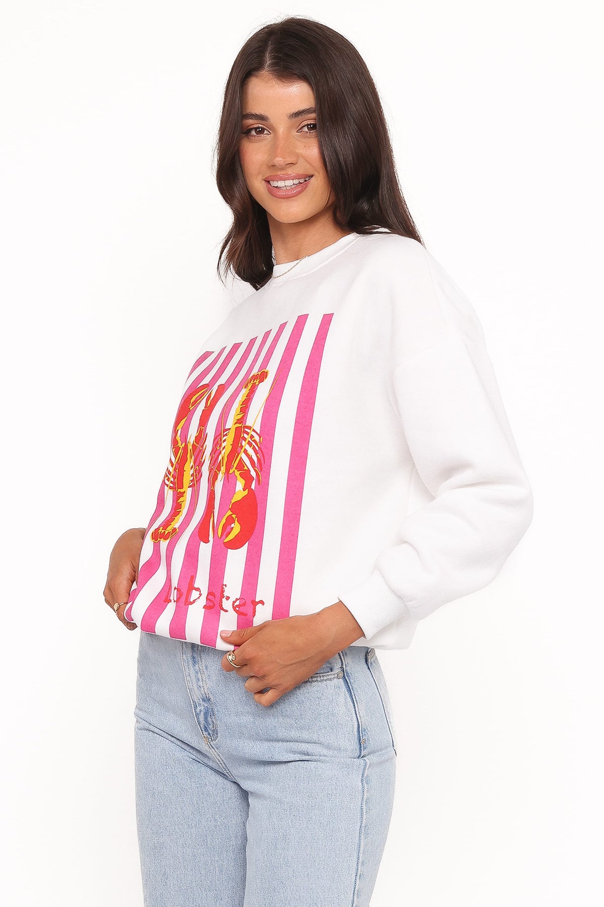 Goodwin Lobster Sweatshirt in White – view 3 of 7